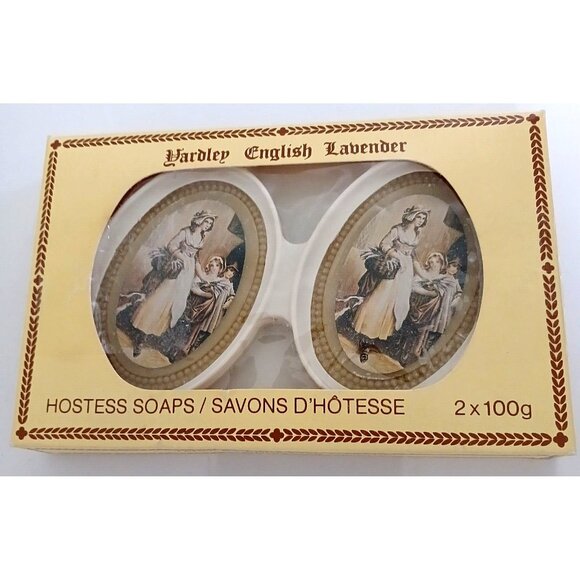 Vintage Yardley English Lavender Hostess Soaps Set of 2 X 100g NEW in Box Canada - Picture 8 of 9